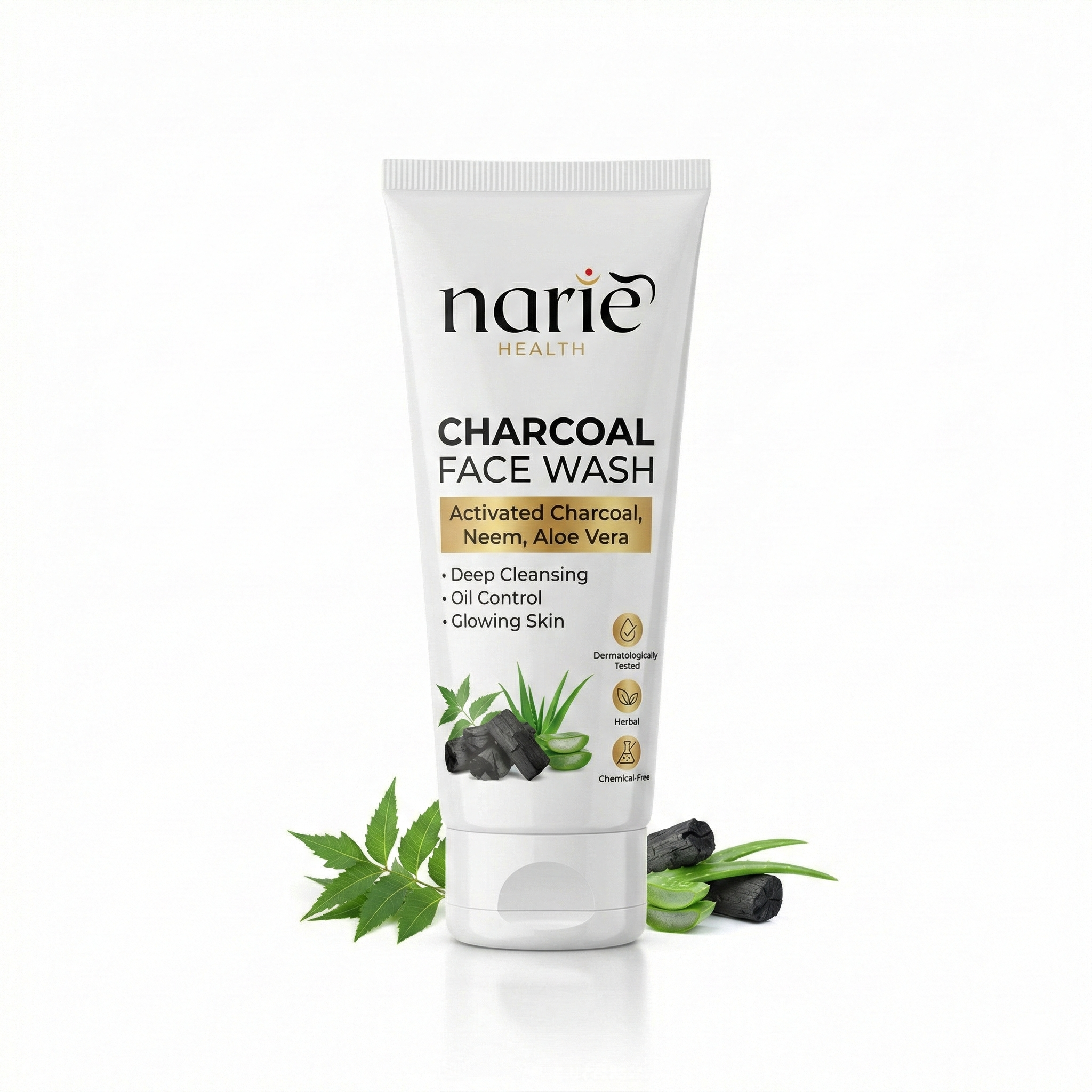 Narie Health Charcoal Face Wash